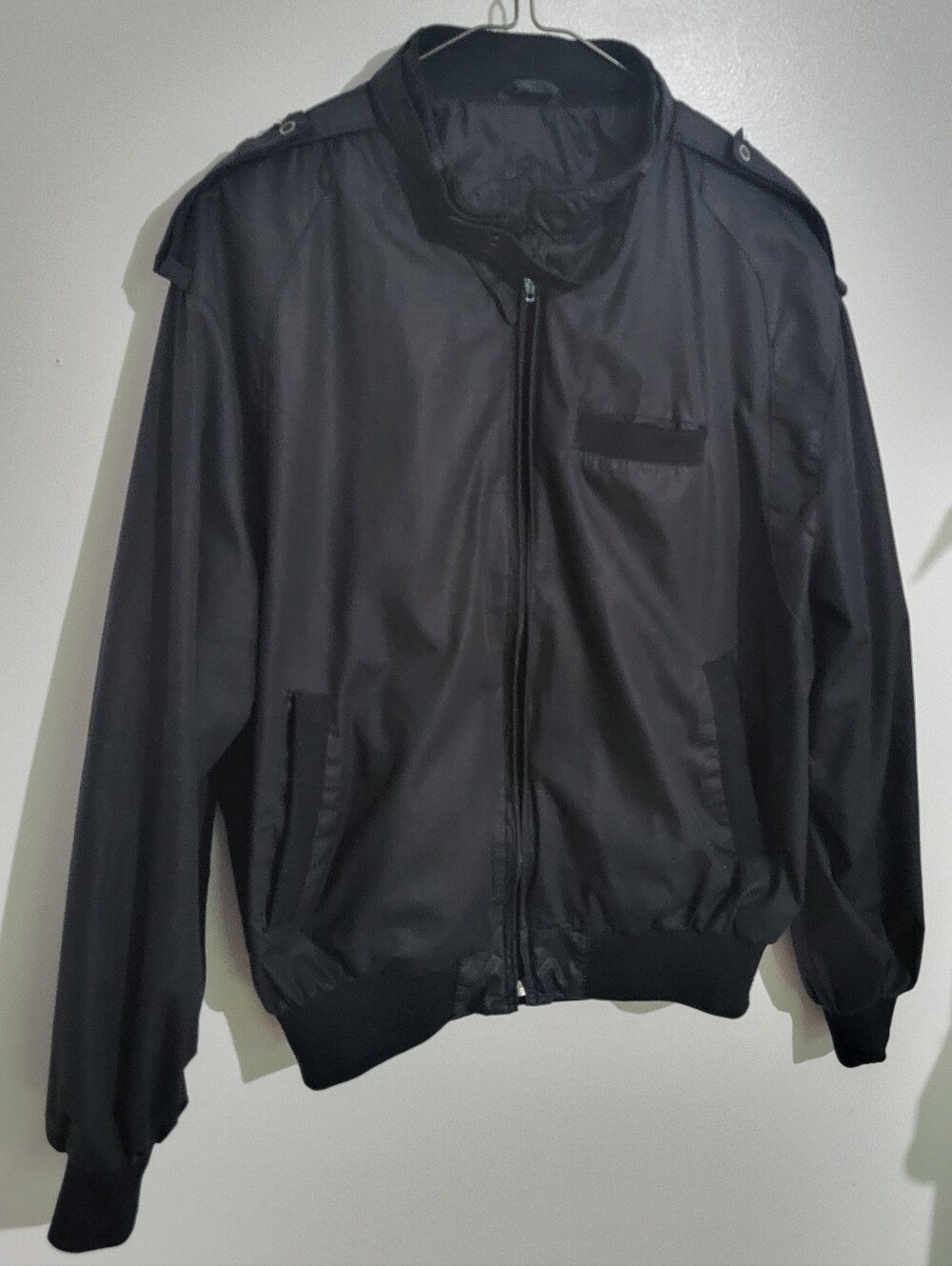 Members Only Black Jacket Size M 38-40 Vintage